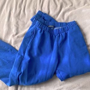 Brandy Melville electric blue Rosa sweatpants